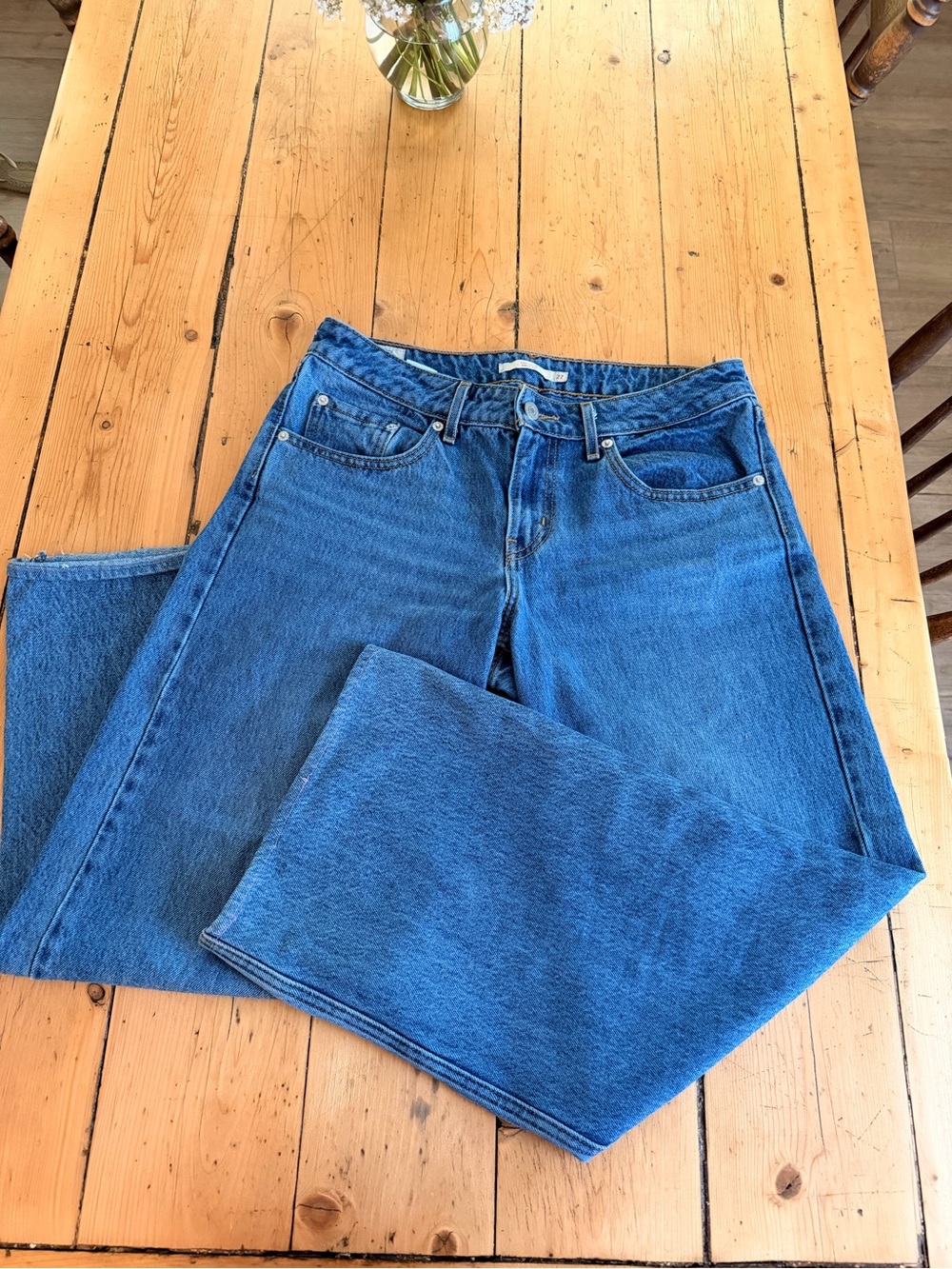 Levi's Women's Relaxed Straight-Leg Jeans in Blue Denim